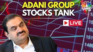 LIVE: All Eyes on Adani Group Stocks | Adani Group Stocks Tank | Nifty & Sensex | US District Court