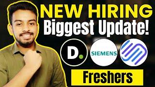 Deloitte, Siemens, Superset Biggest Hiring | OFF Campus Drive For 2025, 2024 Batch | Fresher Jobs