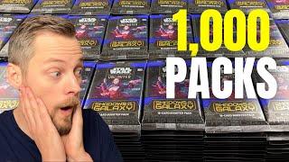 Opening 1,000 Packs of Star Wars: Unlimited Shadows of the Galaxy