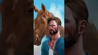 Man and Horse - Digital Painting #shorts