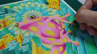 How Trippy Is This Psychedelic Toad Drawing ?