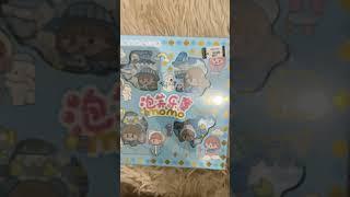 GISELLE UNBOXING STIKER JURNAL BIRU #shorts #stiker #stikerlucu #jurnalstiker  #stikermomo #unboxing