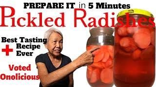 Pickled Radishes | QUICK and DELICIOUS | Simple to make