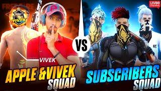  4 VS 4 |VFG SQUAD VS SUBS SQUAS | EPIC SHOWDOWN ️‍| FREE FIRE IN TELUGU#VFG #FREE FIRE