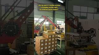 Borunte polletizing robot #borunte #industrialrobot #factory #industrial #intelligence #machinery