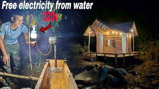 Free electricity from water, Build generator, Install electrical system for Cabin, Off Grid