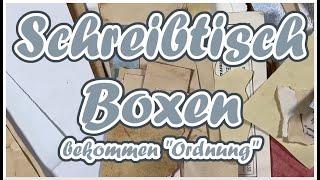 Die Schreibtisch Boxen bekommen Ordnung