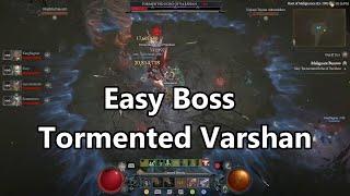 Diablo IV! Tormented Echo of Varshan! Easy Boss kill on first try!
