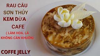 Coffee Jelly / Jelly cake recipe - How to Make Simple CHOCOLATE FLOWERS without mold