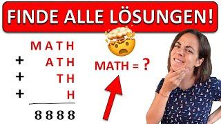  WER FINDET ALLE LÖSUNGEN für MATH? | Schwieriges Mathe Logik Rätsel