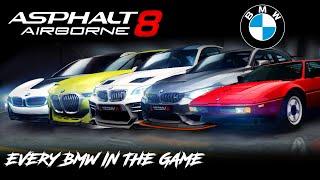 Asphalt 8: Full BMW Showcase (Every Car in-game)