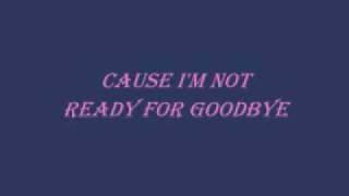 All 4 One - Not Ready For Goodbye (Lyrics)