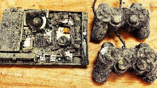 Restoration old broken original PlayStation PS2 console – Vintage Retro Console Restoration & Repair