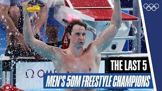 ‍️ The last five Men's 50m freestyle champions