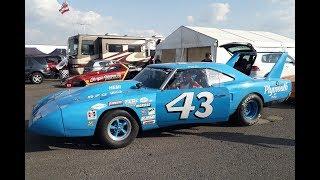 Nostalgia Superstock V8 Burnout action at Santa Pod Dragstalia Drag Racing