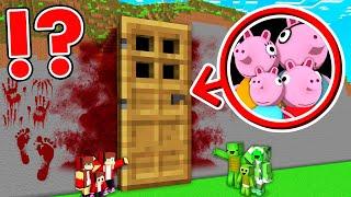 What if JJ and Mikey Found Peppa Pig's Security House in minecraft Maizen