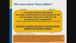 CSIAC Webinar - A Model-based Game Theoretic Approach for Mitigating Cyber Risk