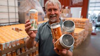 Filling Cans on a Mobile Canning Line | Superstition Meadery