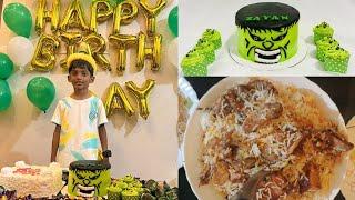 Zayan's 7th Birthday Celebration  A Small Birthday Celebration|Shahana's little world