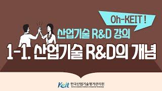 [Oh-KEIT!] 1-1 산업기술 R&D 정책 및 소개- 산업기술 R&D의 개념