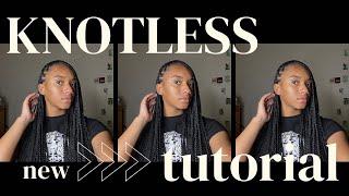 Small knotless braids on myself//step-by-step Tutorial//How to// DIY