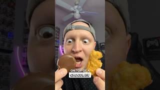 I tried Girl Scout cookies and Dino nuggs together #comedy #funny #gamer #relatable #dinonuggets