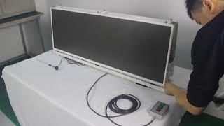 How to manual a taxi top LED display on the car,installation and software operation video