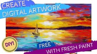 Fresh Paint Tutorial DIY Digital Artwork