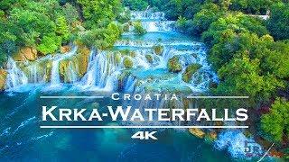 KRKA Waterfalls / National Park, Croatia  - by drone [4K] remastered