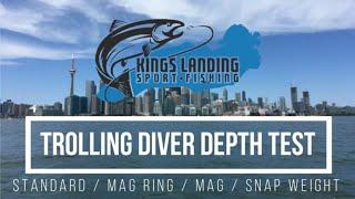 Trolling Diver Depth Test - Salmon & Trout - Project Salmon Diver / Dipsy Diver / Deeper Diver