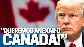 Trump: “EUA quer anexar o Canadá! Será nosso 51° estado”! Putin desafia EUA: “somos mais poderosos”!