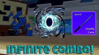 Gravity Cane + Godhuman + Portal INFINITE Combo (Blox Fruits)