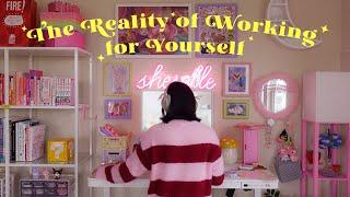 how i run my small business  self-employed artist, productive mornings, self-care (cozy aesthetic)