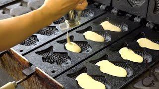 Japanese Street Food - Taiyaki cake is sweet and yummy