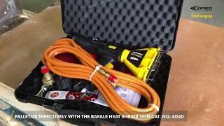 Palletize effectively with the rafale heat shrink gun cat  no  4040 by Express Shrink Wrapping