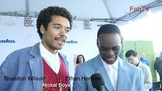 Ethan Herisse, Brandon Wilson at the 2025 Film Independent Spirit Awards