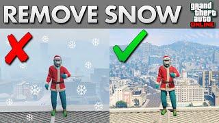 How to REMOVE SNOW in GTA Online