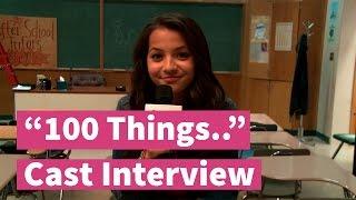 Isabela Moner  and the Cast of '100 Things to do Before High School!'