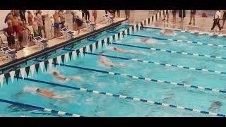 Elvin 100 back, Lane 6, working on underwater