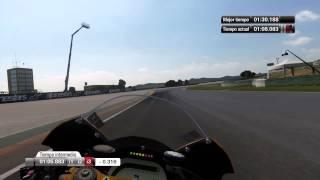 MotoGP14 cheste.Fisica pro. Onboard. 1:29:7 mejor vuelta