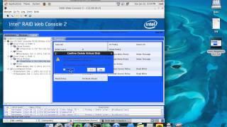 using Intel Raid Web console via VNC