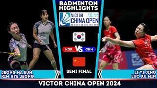 [WD SF] Jeong Na Eung/Kim Hye Jeong vs Li Yi Jing/Luo Xu Min | China Open 2024 Badminton