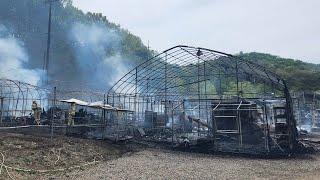 인천 귤현동 비닐하우스서 큰 불…70대 부부 숨져 / 연합뉴스TV (YonhapnewsTV)