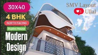 30X40 DUPLEX HOUSE NORTH FACING 4 BHK SMV LAYOUT BANGALORE