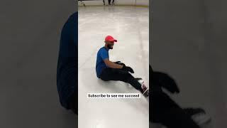 Figure Skating on Hockey Skates  #iceskating #figureskating #freestyle #skating #shorts