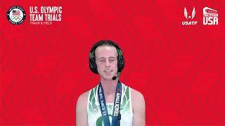 Cole Hocker After Upsetting Matthew Centrowitz to Win 2020 US Olympic Trials 1500