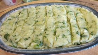  " SKORDALİA " ( Greek Potato )KOMŞUDAN NEFİS BİR YUNAN MEZESİ | SARIMSAKLI SİRKELİ PATATES MEZESİ.