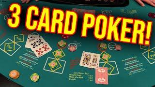 LIVE 3 CARD POKER IN LAS VEGAS!