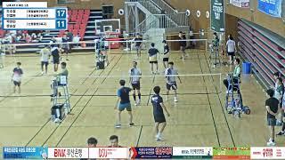 남복 45 D 예선 1조 (여명클럽(동래구)/초연클럽(부산진구)) 도수영/민병한 vs  (신명클럽(북구)) 박찬민/문순상 [효성시티병원배 제30회 부산광역시배드민턴협회 청년부대회
