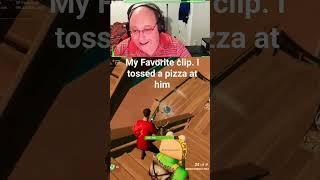 Fortnite Boogie bomb and tossing a pizza #fortniteog #boogiebomb
